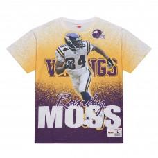 Футболка Randy Moss Minnesota Vikings Mitchell & Ness Burst Retired Player - Gray
