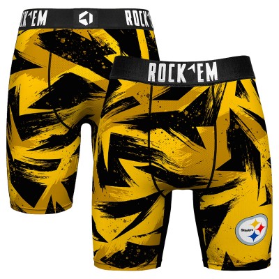 Трусы Pittsburgh Steelers Rock Em Socks Game Paint - Gold
