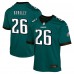 Подростковая Philadelphia Eagles Saquon Barkley Nike Green Game Jersey