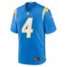 Игровая джерси Gus Edwards Los Angeles Chargers Nike  Game -  Powder Blue