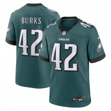 Игровая джерси Oren Burks Philadelphia Eagles Nike  Game - Midnight Green