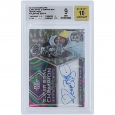 Jerome Bettis Pittsburgh Steelers Autographed 2018 Panini Spectra Neon Marble #SB40 #2/4 BGS Authenticated 9/10 Card - 9.5,9,9,8.5 Subgrades