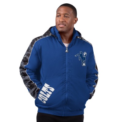 Indianapolis Colts Starter Royal Thursday Night Gridiron Full-Zip Hoodie Jacket