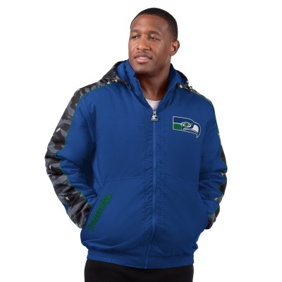 Seattle Seahawks Starter Royal Thursday Night Gridiron Full-Zip Hoodie Jacket