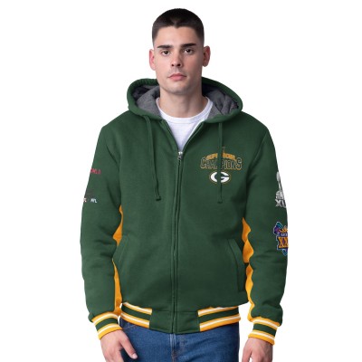 Толстовка на молнии Green Bay Packers G-III Extreme Green No Huddle Commemorative
