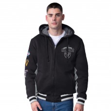 Las Vegas Raiders G-III Extreme Black No Huddle Commemorative Full-Zip Hoodie Jacket