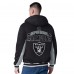 Las Vegas Raiders G-III Extreme Black No Huddle Commemorative Full-Zip Hoodie Jacket