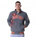 San Francisco 49ers G-III Extreme Scarlet/Heather Gray Strong Arm Reversible Full-Zip Jacket