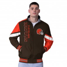 Куртка Cleveland Browns G-III Extreme Brown Strong Arm Reversible