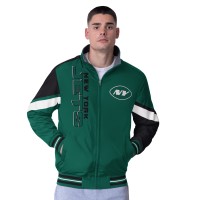 New York Jets G-III Extreme Green Strong Arm Reversible Full-Zip Jacket