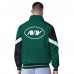 New York Jets G-III Extreme Green Strong Arm Reversible Full-Zip Jacket