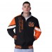 Cincinnati Bengals G-III Extreme Black Strong Arm Reversible Full-Zip Jacket