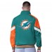 Толстовка на молнии Miami Dolphins G-III Extreme Aqua Strong Arm Reversible