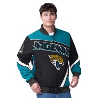 Jacksonville Jaguars G-III Extreme Black Maximum Racing Full-Snap Jacket