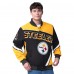 Куртка на кнопках Pittsburgh Steelers G-III Extreme Maximum Racing- Black