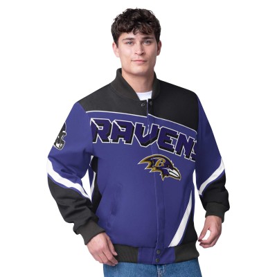 Куртка на кнопках Baltimore Ravens G-III Extreme Maximum Racing- Purple