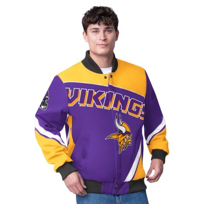 Куртка на кнопках Minnesota Vikings G-III Extreme Maximum Racing- Purple