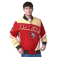 San Francisco 49ers G-III Extreme Scarlet Maximum Racing Full-Snap Jacket