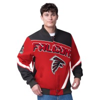 Куртка на кнопках Atlanta Falcons G-III Extreme Red Maximum Racing