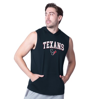 Толстовка Houston Texans MSX by Michael Strahan Navy Action Sleeveless