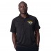 Jacksonville Jaguars MSX by Michael Strahan Black Baseline Raglan Polo