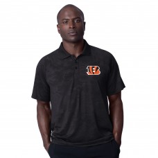 Cincinnati Bengals MSX by Michael Strahan Black Baseline Raglan Polo