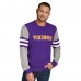 Свитшот Minnesota Vikings Tommy Hilfiger Acrylic Crewneck - Purple/Heather Gray