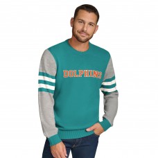 Кофта Miami Dolphins Tommy Hilfiger Aqua/Heather Gray Acrylic Crewneck