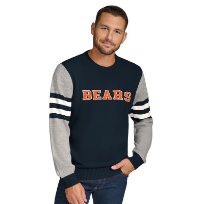 Кофта Chicago Bears Tommy Hilfiger Navy/Heather Gray Acrylic Crewneck
