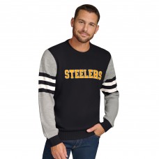 Кофта Pittsburgh Steelers Tommy Hilfiger Acrylic Crewneck - Black/Heather Gray