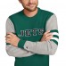 New York Jets Tommy Hilfiger Green/Heather Gray Acrylic Crewneck Pullover Sweater