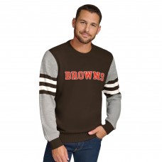Кофта Cleveland Browns Tommy Hilfiger Brown/Heather Gray Acrylic Crewneck