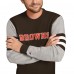 Кофта Cleveland Browns Tommy Hilfiger Brown/Heather Gray Acrylic Crewneck