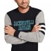 Jacksonville Jaguars Tommy Hilfiger Black/Heather Gray Acrylic Crewneck Pullover Sweater