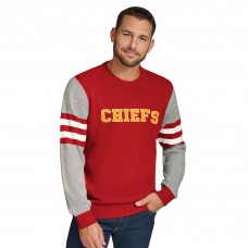 Свитшот Kansas City Chiefs Tommy Hilfiger Acrylic Crewneck - Red/Heather Gray