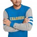 Los Angeles Chargers Tommy Hilfiger Powder Blue/Heather Gray Acrylic Crewneck Pullover Sweater
