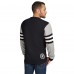 Cincinnati Bengals Tommy Hilfiger Black/Heather Gray Acrylic Crewneck Pullover Sweater