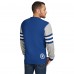 Los Angeles Rams Tommy Hilfiger Acrylic Crewneck Pullover Sweater - Royal/Heather Gray