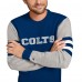 Indianapolis Colts Tommy Hilfiger Royal/Heather Gray Acrylic Crewneck Pullover Sweater