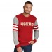 San Francisco 49ers Tommy Hilfiger Scarlet/Heather Gray Acrylic Crewneck Pullover Sweater