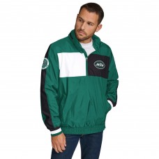 New York Jets Tommy Hilfiger Green Gael Lightweight Half-Zip Hoodie Jacket New York Jets Tommy Hilfiger Green Gael Lightweight Half-Zip Hoodie Jacket