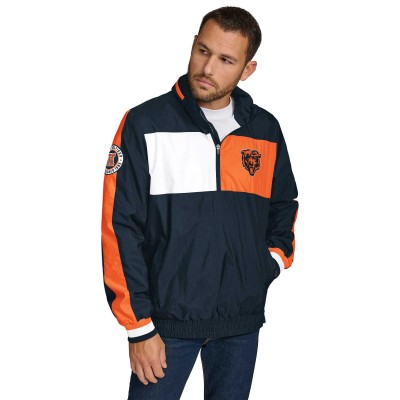 Куртка на короткой молнии Толстовка Chicago Bears Tommy Hilfiger Navy Gael Lightweight