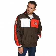 Куртка на короткой молнии Толстовка Cleveland Browns Tommy Hilfiger Brown Gael Lightweight