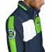 Seattle Seahawks Tommy Hilfiger College Navy Gael Lightweight Half-Zip Pullover Hoodie Jacket