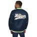 Seattle Seahawks Tommy Hilfiger College Navy Dante Full-Snap Satin Jacket
