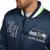 Seattle Seahawks Tommy Hilfiger College Navy Dante Full-Snap Satin Jacket