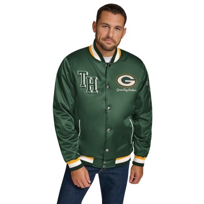 Куртка на кнопках Green Bay Packers Tommy Hilfiger Green Dante Satin