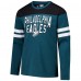 Футболка с длинным рукавом Philadelphia Eagles G-III Sports by Carl Banks Adaptive Hail Mary - Midnight Green/Black