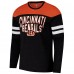 Cincinnati Bengals G-III Sports by Carl Banks Black/Orange Adaptive Hail Mary Long Sleeve T-Shirt