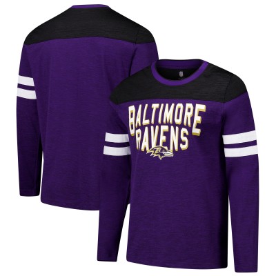 Футболка с длинным рукавом Baltimore Ravens G-III Sports by Carl Banks Adaptive Hail Mary - Purple/Black
